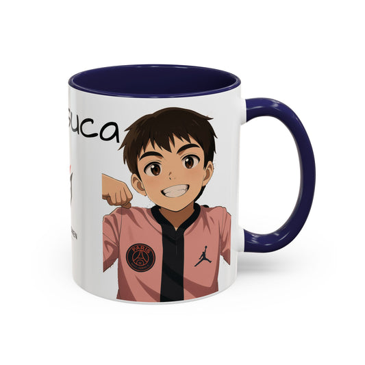 Mug officiel Yarassuca – Tasse café style anime/kawaii, céramique bicolore (11 oz / 15 oz)
