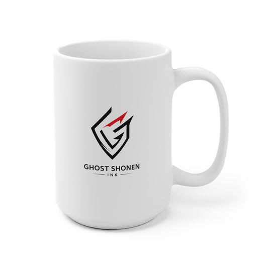 Mug blanc graphique – WALK WITH MY SHADOW