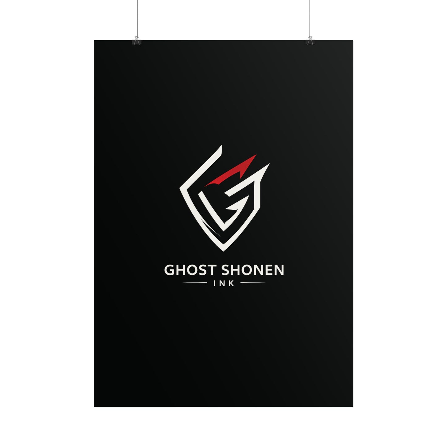 Affiche Ghost Shonen Ink — Poster noir moderne