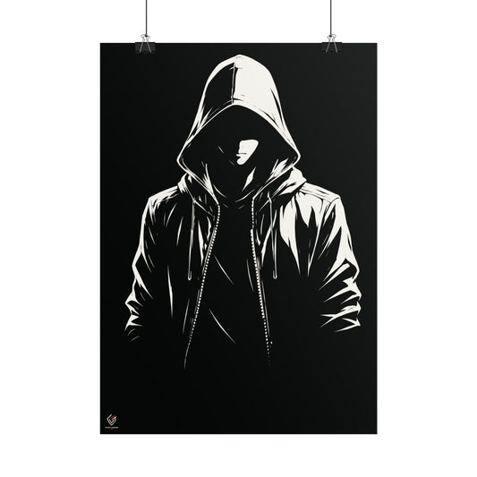 Affiche shonen — Silhouette de l’ombre