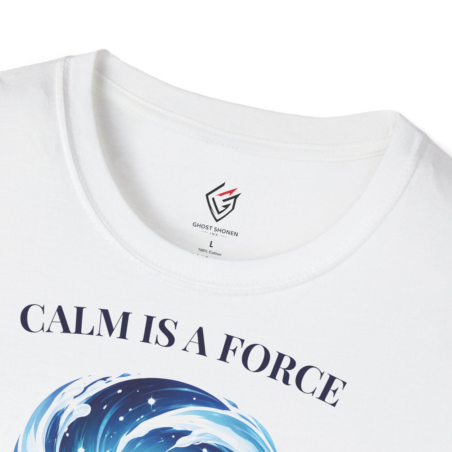 T-shirt blanc graphique – Élément : Eau