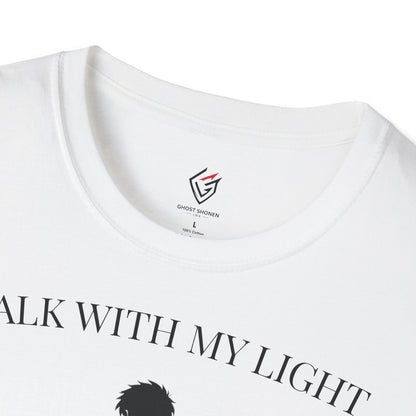 T-shirt blanc graphique – WALK WITH MY LIGHT