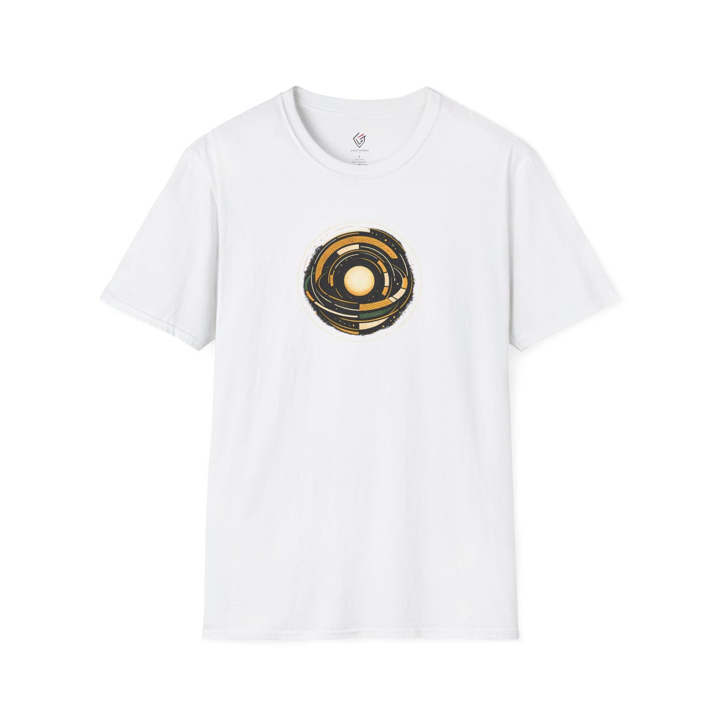 T-shirt blanc graphique – ORBITAL CORE