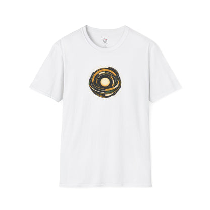 T-shirt blanc graphique – ORBITAL CORE