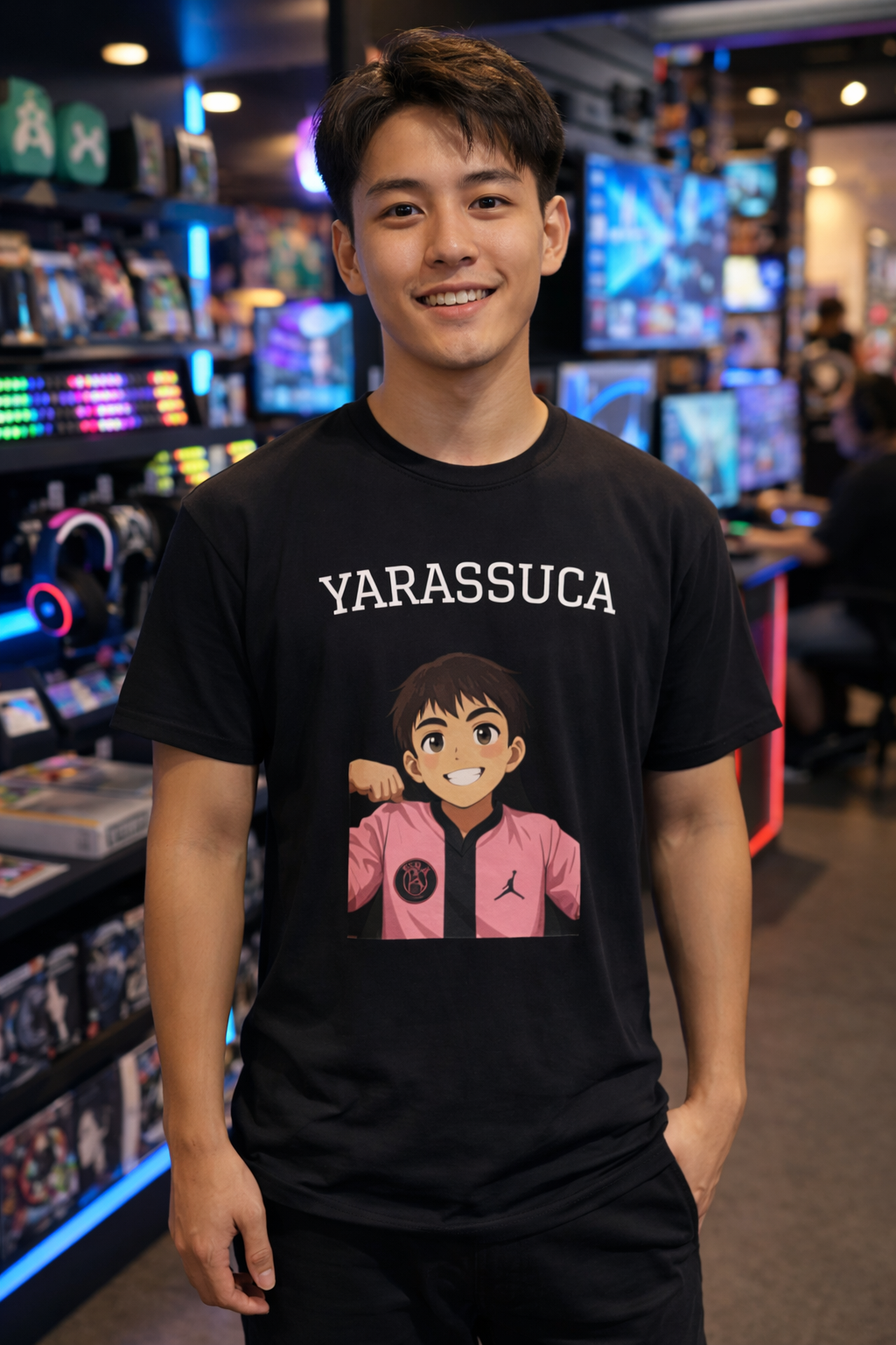 T-shirt officiel Yarassuca noir – ART ANIME (2025)