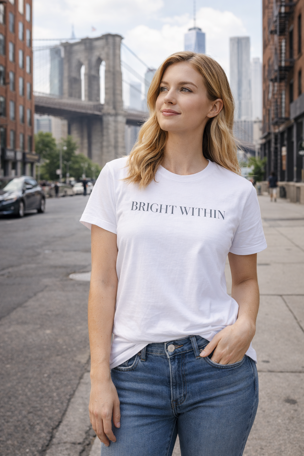 T-shirt blanc - BRIGHT WITHIN