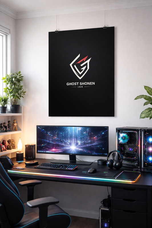 Affiche Ghost Shonen Ink — Poster noir moderne