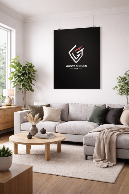 Affiche Ghost Shonen Ink — Poster noir moderne
