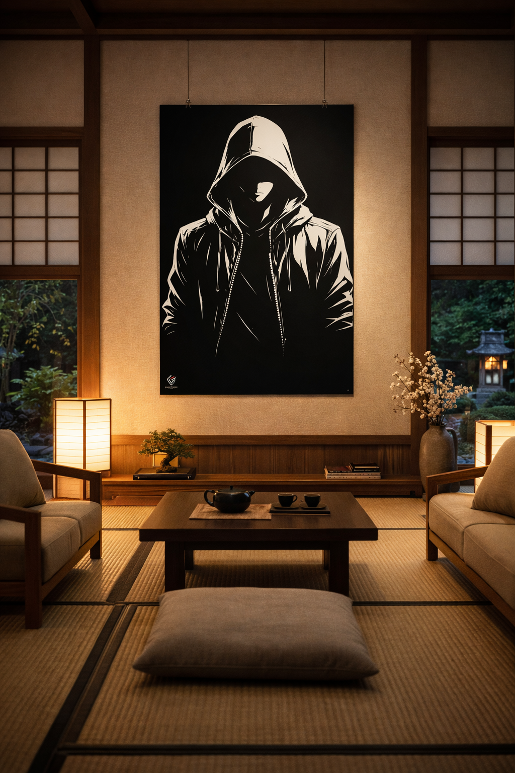 Affiche shonen — Silhouette de l’ombre