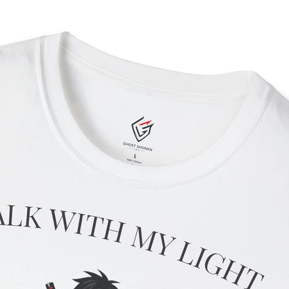 T-shirt blanc graphique – WALK WITH MY LIGHT