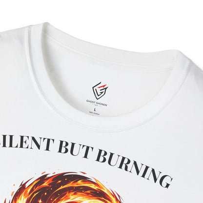 T-shirt blanc graphique – Élément : Feu